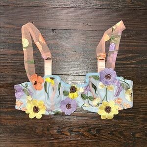 Floral Embroidered Bralette